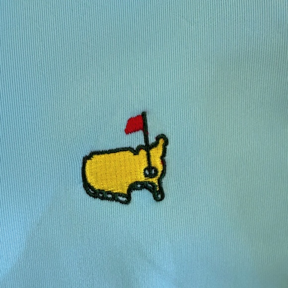 Authentic Masters Girls Half-Zip – Aqua Blue, 2025 Augusta, NWOT - Picture 2 of 4